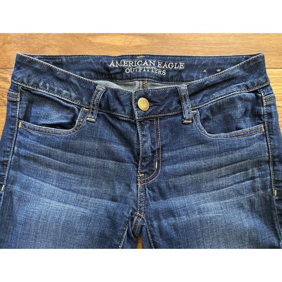 AMERICAN EAGLE OUTFITTERS ‘Jegging Super Stretch’ Low-Rise Jeans sz 2 Short - Picture 3 of 10